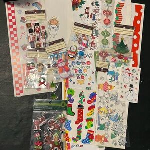 Scrapbooking Christmas Sticker Set